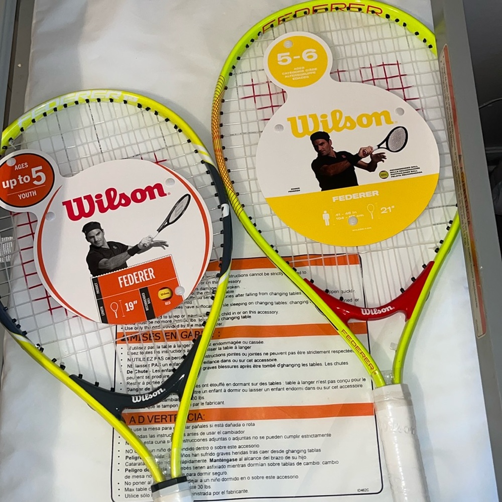 Two Brand new wilson tennis racket youth size (age 5-6)